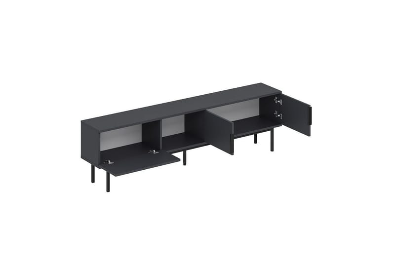 TV-bord Zeiran Antrasitt - Antrasitt - Møbler - TV- & Mediamøbler - TV benk & mediabenk
