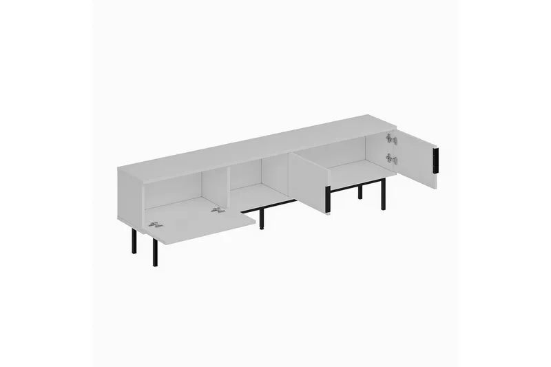 TV-bord Zeiran Hvit - Hvit - Møbler - TV- & Mediamøbler - TV benk & mediabenk