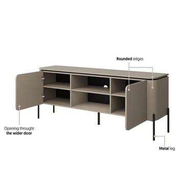 TV-enhet Bello 2 Dører - Møbler - TV- & Mediamøbler - TV benk & mediabenk