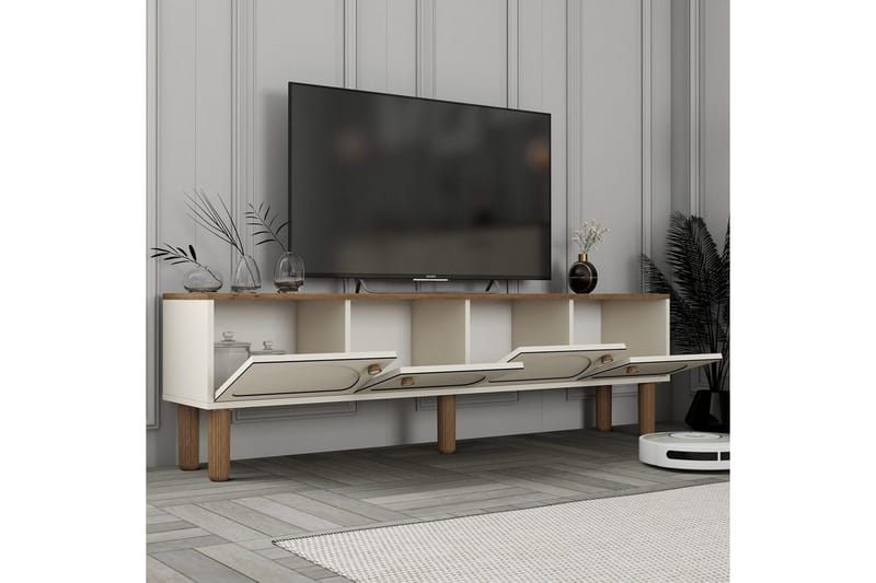 TV-enhet Cool Krem - Krem - Møbler - TV- & Mediamøbler - TV benk & mediabenk