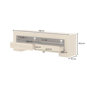 TV-enhet Cuba II med 2 skuffer - Møbler - TV- & Mediamøbler - TV benk & mediabenk