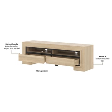 TV-enhet Cuba II med 2 skuffer - Møbler - TV- & Mediamøbler - TV benk & mediabenk
