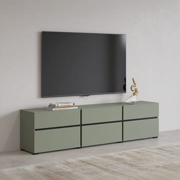 TV-enhet Kors 3 klaffer med 3 skuffer - Grønn - Svart - Møbler - TV- & Mediamøbler - TV benk & mediabenk