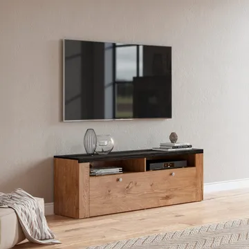 TV-enhet Larona 2 klaffer - Lefkas Eik - Touchwood - Møbler - TV- & Mediamøbler - TV benk & mediabenk