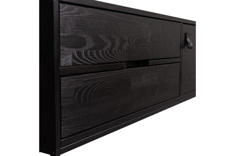 TV-enhet Silas - Blacknight, Ask, 120 cm - Møbler - TV- & Mediamøbler - TV benk & mediabenk
