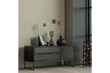 TV-enhet Silas - Blacknight, Ask, 120 cm - Møbler - TV- & Mediamøbler - TV benk & mediabenk