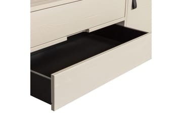 TV-enhet Silas - Støv, Børstet furu, 120 cm - Møbler - TV- & Mediamøbler - TV benk & mediabenk