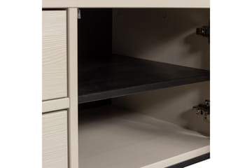 TV-enhet Silas - Støv, Børstet furu, 120 cm - Møbler - TV- & Mediamøbler - TV benk & mediabenk