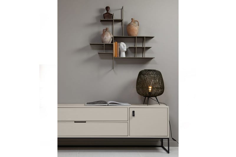 TV-enhet Silas - Støv, Børstet furu, 180 cm - Møbler - TV- & Mediamøbler - TV benk & mediabenk