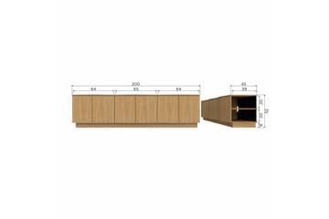 TV-enhet Zuma - 200 cm - Møbler - TV- & Mediamøbler - TV-skap