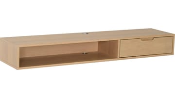TV-hylle Torsen 135 cm - Hvitpigmentert eik - Møbler - TV- & Mediamøbler - TV-hylle