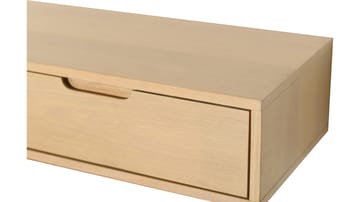 TV-hylle Torsen 135 cm - Hvitpigmentert eik - Møbler - TV- & Mediamøbler - TV-hylle