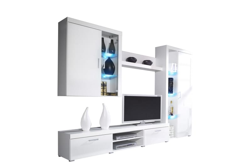 TV-møbel Samba Sett - Hvit - TV-møbelsett