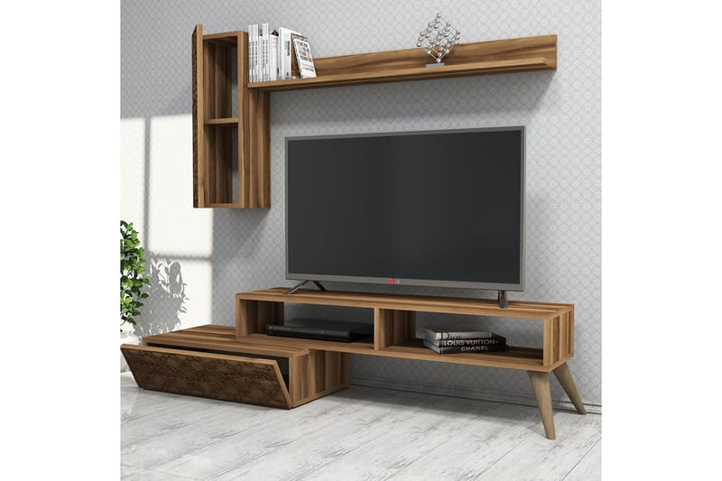 TV-møbelsett Amtorp 150 cm - Brun - TV-møbelsett