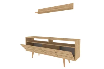 Andifli Tv-møbelsett 160x64,5 cm - Blå - Møbler - TV- & Mediamøbler - TV-møbelsett