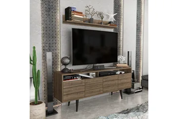 Andifli Tv-møbelsett 160x64,5 cm - Brun - Møbler - TV- & Mediamøbler - TV-møbelsett