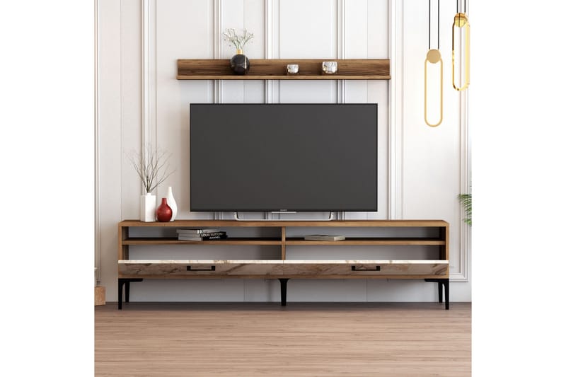 Andifli Tv-møbelsett 180x47 cm - Brun - Møbler - TV- & Mediamøbler - TV-møbelsett