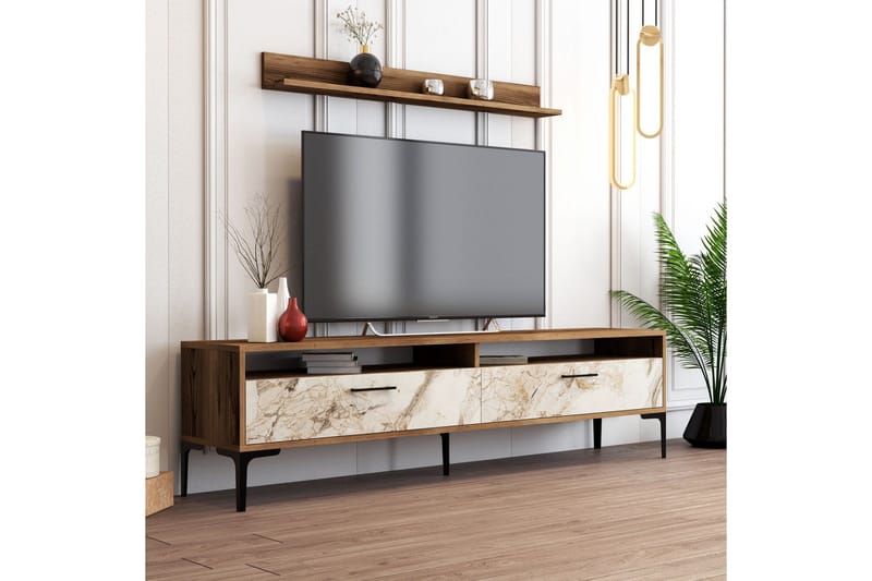 Andifli Tv-møbelsett 180x47 cm - Brun - Møbler - TV- & Mediamøbler - TV-møbelsett