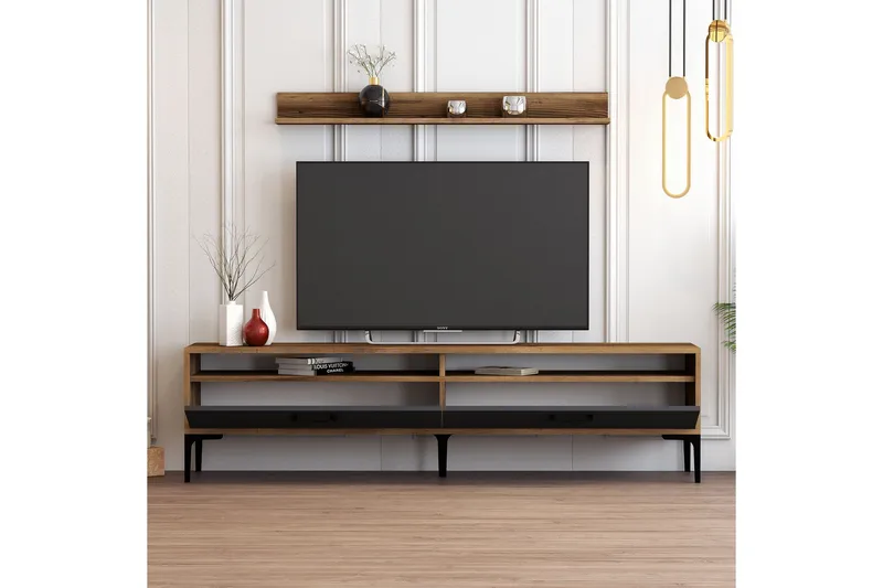 Andifli Tv-møbelsett 180x47 cm - Brun - Møbler - TV- & Mediamøbler - TV-møbelsett