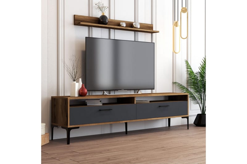 Andifli Tv-møbelsett 180x47 cm - Brun - Møbler - TV- & Mediamøbler - TV-møbelsett