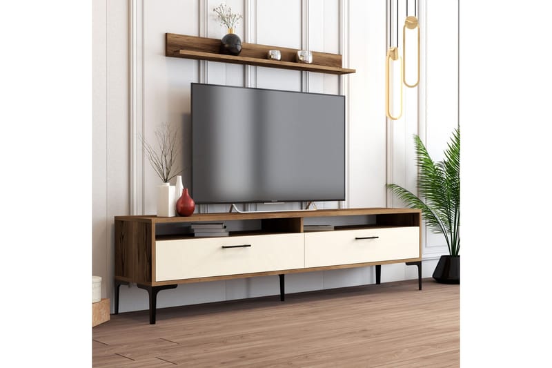 Andifli Tv-møbelsett 180x47 cm - Brun - Møbler - TV- & Mediamøbler - TV-møbelsett