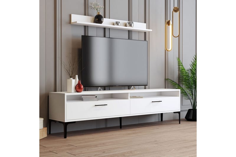 Andifli Tv-møbelsett 180x47 cm - Hvit - Møbler - TV- & Mediamøbler - TV-møbelsett