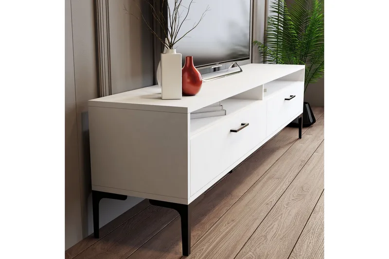 Andifli Tv-møbelsett 180x47 cm - Hvit - Møbler - TV- & Mediamøbler - TV-møbelsett