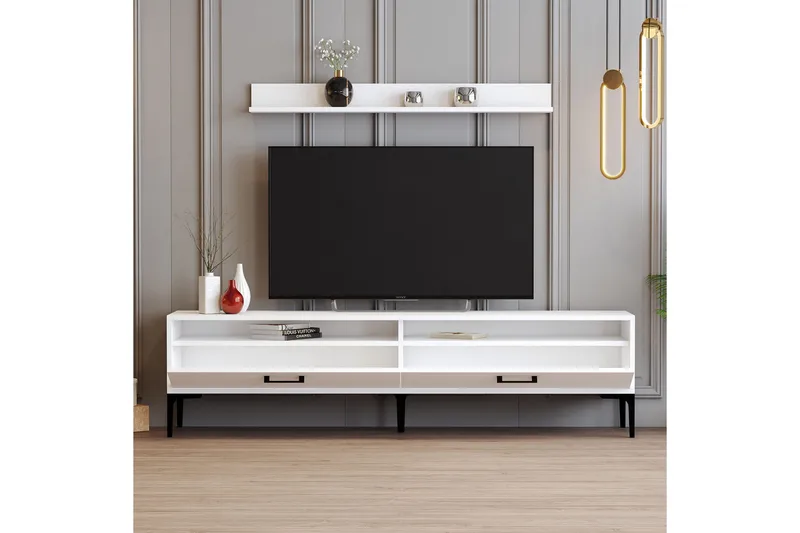 Andifli Tv-møbelsett 180x47 cm - Hvit - Møbler - TV- & Mediamøbler - TV-møbelsett