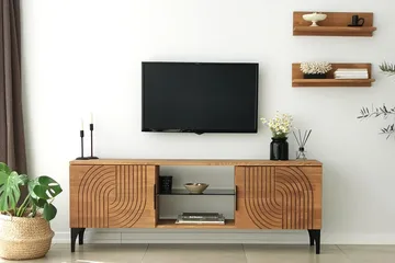 Andifli Tv-møbelsett 50x15 cm - Brun - Møbler - TV- & Mediamøbler - TV-møbelsett