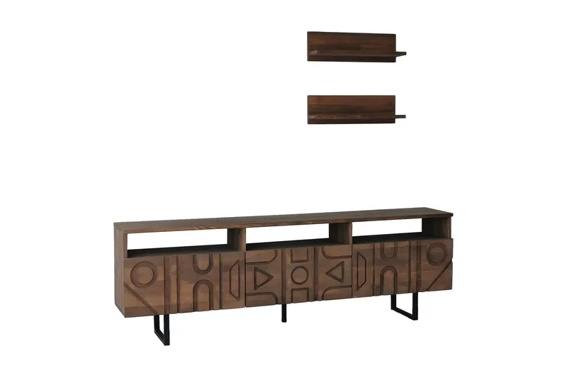 Andifli Tv-møbelsett 50x15 cm - Brun - Møbler - TV- & Mediamøbler - TV-møbelsett