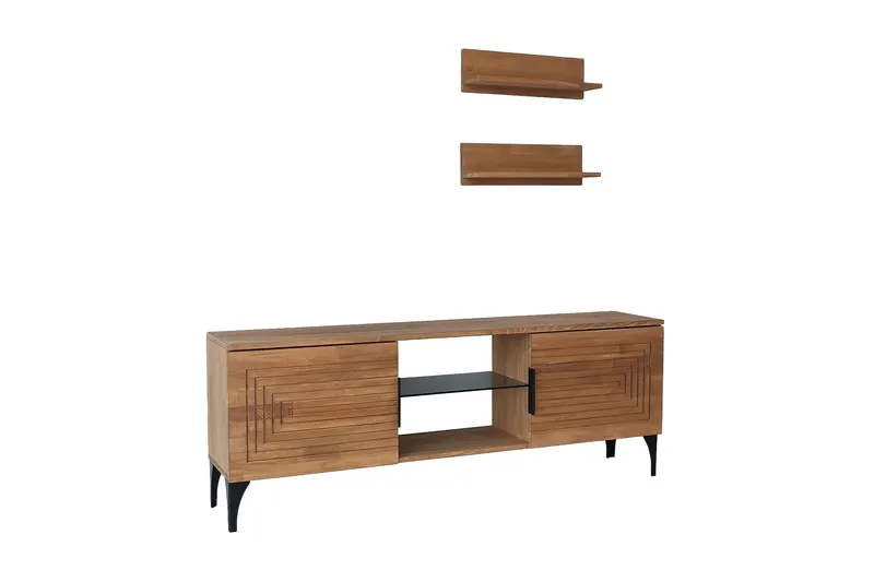 Andifli Tv-møbelsett 50x15 cm - Brun - Møbler - TV- & Mediamøbler - TV-møbelsett