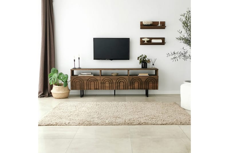 Andifli Tv-møbelsett 50x15 cm - Brun - Møbler - TV- & Mediamøbler - TV-møbelsett