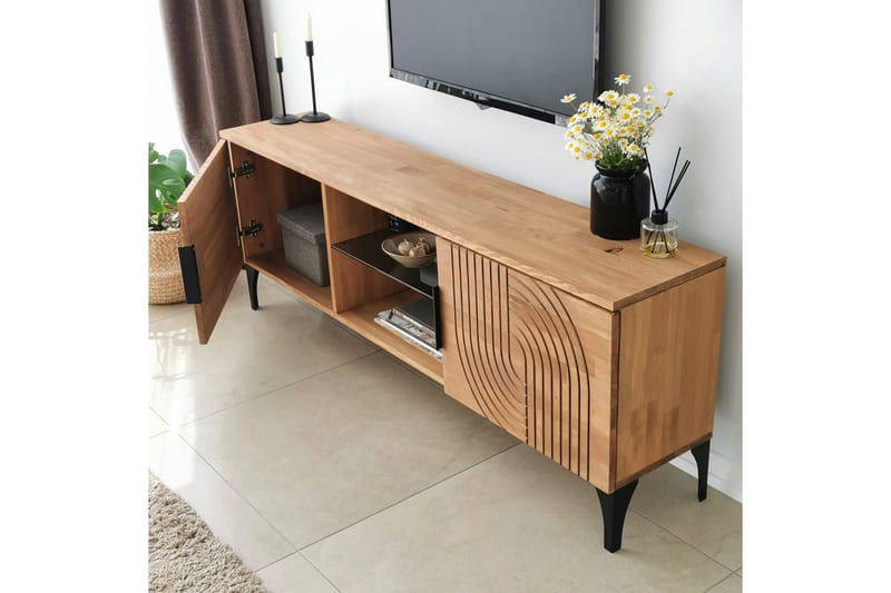 Andifli Tv-møbelsett 50x15 cm - Brun - Møbler - TV- & Mediamøbler - TV-møbelsett