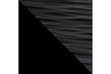 Apryl Modern TV mediamøbel med vitrineskap og LED-belysning - Svart / Tre / Glass - Møbler - TV- & Mediamøbler - TV-møbelsett