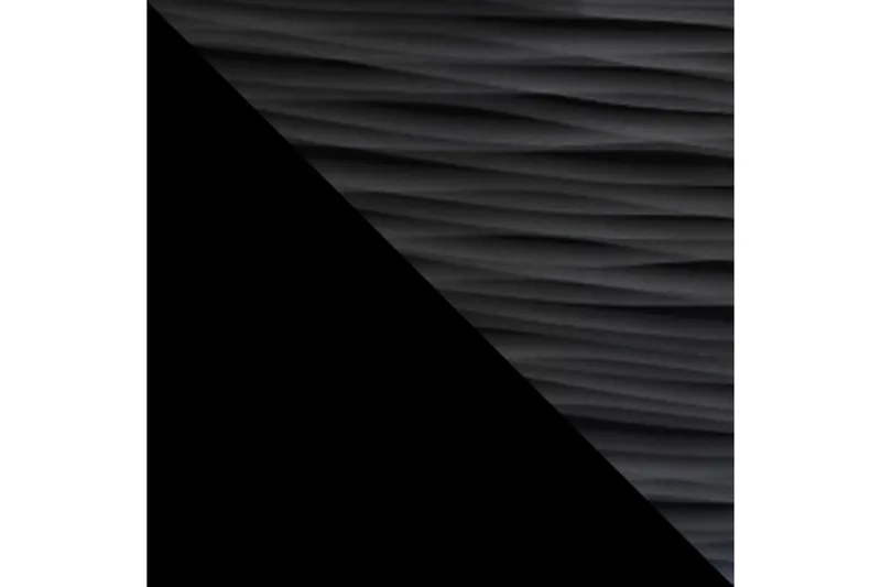 Apryl Modern TV mediamøbel med vitrineskap og LED-belysning - Svart / Tre / Glass - Møbler - TV- & Mediamøbler - TV-møbelsett