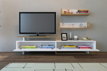 Ayaze TV-benk - Hvit - Møbler - TV- & Mediamøbler - TV-møbelsett
