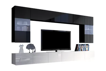 Calabrini TV-møbel - Grå / Hvit - Møbler - TV- & Mediamøbler - TV-møbelsett