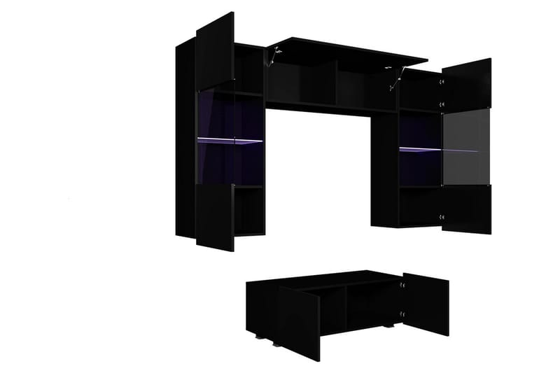 Calabrini TV-møbel - Grå / Hvit - Møbler - TV- & Mediamøbler - TV-møbelsett