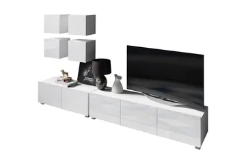 Calabrini TV-møbel - Grå / Hvit - Møbler - TV- & Mediamøbler - TV-møbelsett