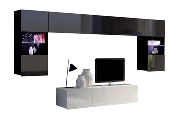 Calabrini TV-møbel - Grå / Hvit - Møbler - TV- & Mediamøbler - TV-møbelsett