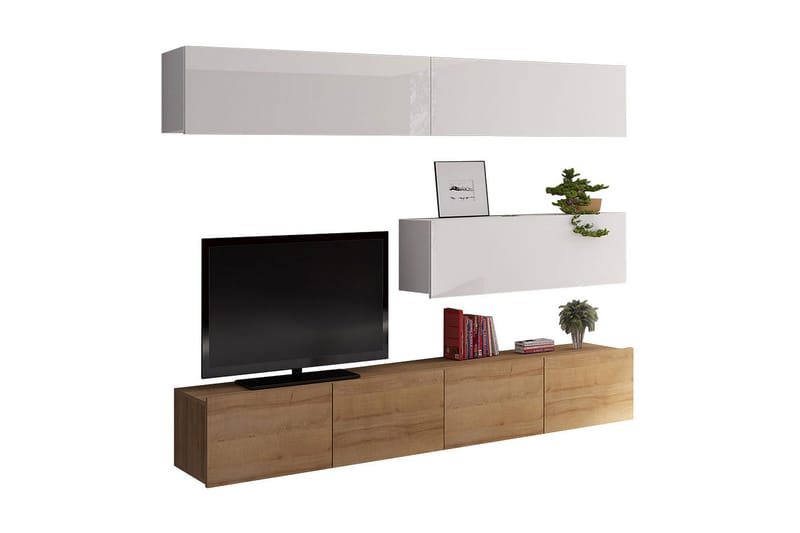 Calabrini TV-møbel - Hvit - Møbler - TV- & Mediamøbler - TV-møbelsett