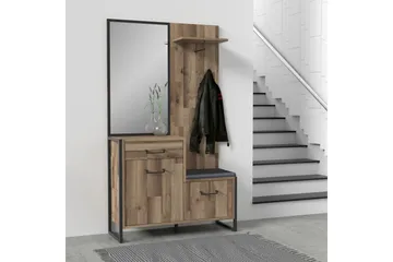 Carnais TV-Møbelsett 114 cm - Brun/Grå - Møbler - TV- & Mediamøbler - TV-møbelsett