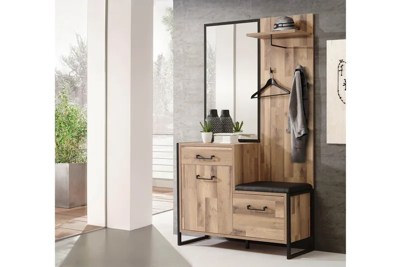 Carnais TV-Møbelsett 114 cm - Brun/Grå - Møbler - TV- & Mediamøbler - TV-møbelsett