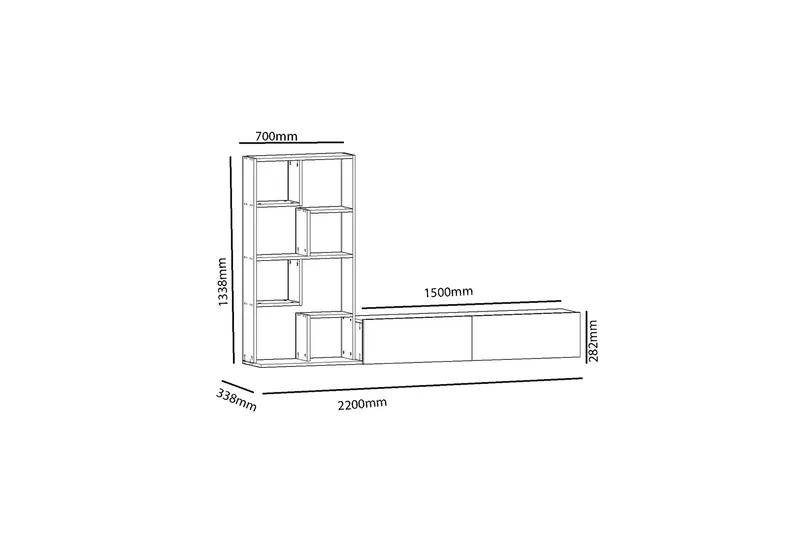 Decorotika TV-benk - Møbler - TV- & Mediamøbler - TV-møbelsett