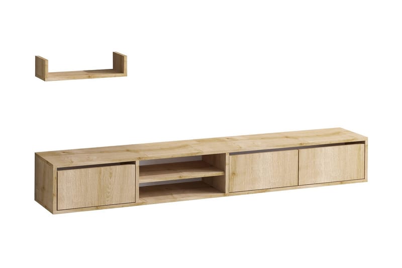 Desgrar Tv-möbelset 180x25 cm - Natur - Møbler - TV- & Mediamøbler - TV-møbelsett