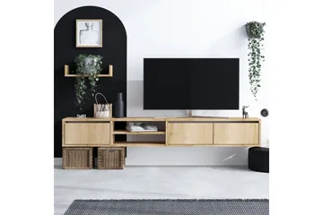 Desgrar Tv-möbelset 180x25 cm - Natur - Møbler - TV- & Mediamøbler - TV-møbelsett