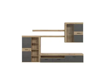 Dolnis Tv-møbelsett 41x300 cm - Brun/Grå - Møbler - TV- & Mediamøbler - TV-møbelsett