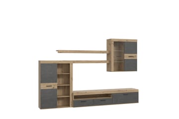 Dolnis Tv-møbelsett 41x300 cm - Brun/Grå - Møbler - TV- & Mediamøbler - TV-møbelsett