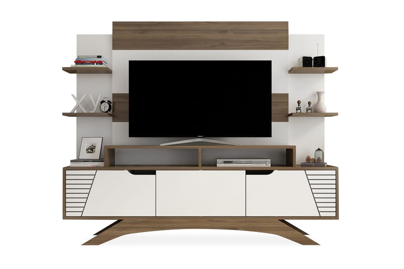 TV-møbelsett Dumö 149 cm - Brun/Hvit - TV-møbelsett