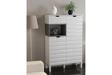 Hejde TV-Benk 180 cm - Hvit/Grå - Møbler - TV- & Mediamøbler - TV-møbelsett